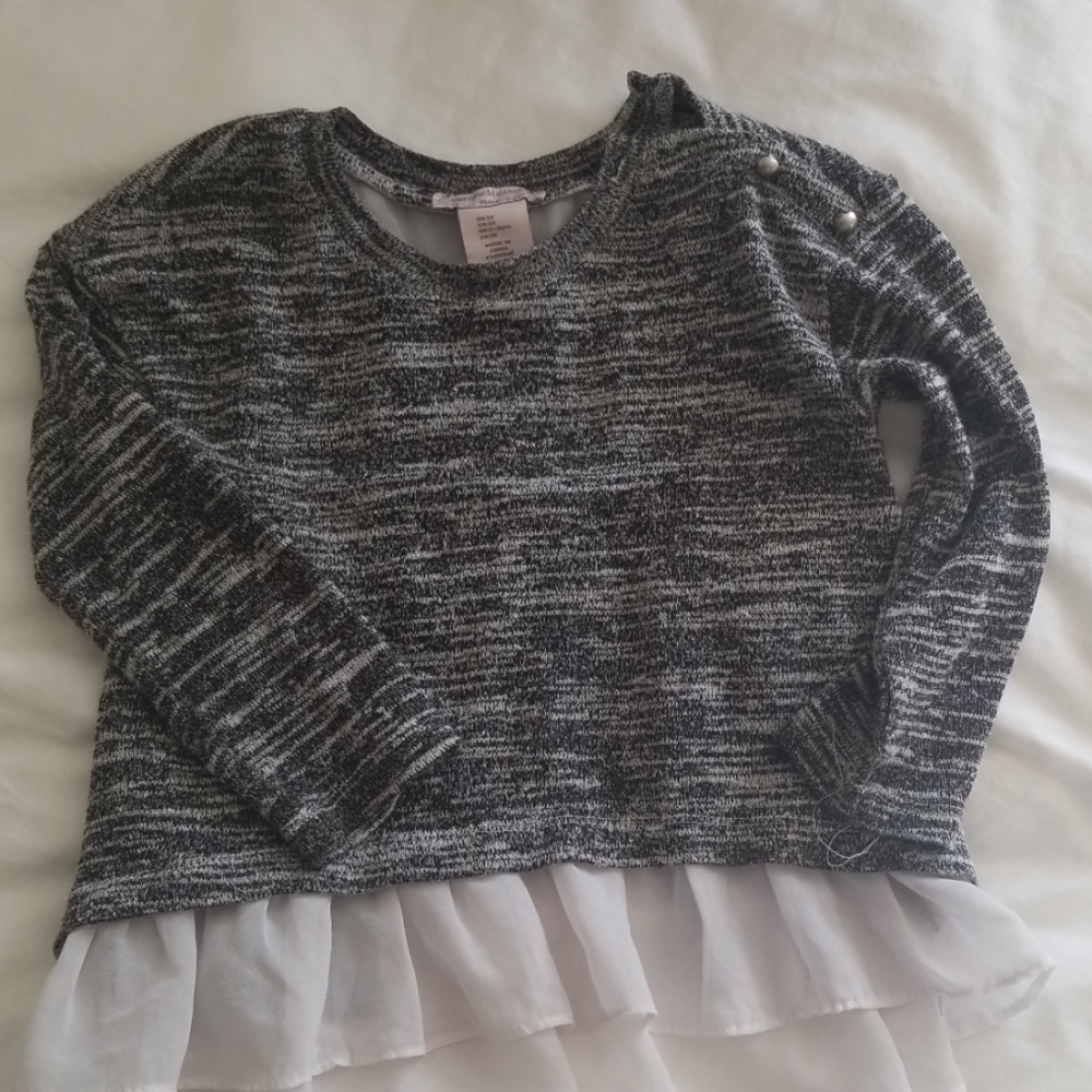 Adorable high low sheer sweater